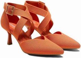VIVAIA Anabelle Pointed-Toe Cross-Strap Stilettos