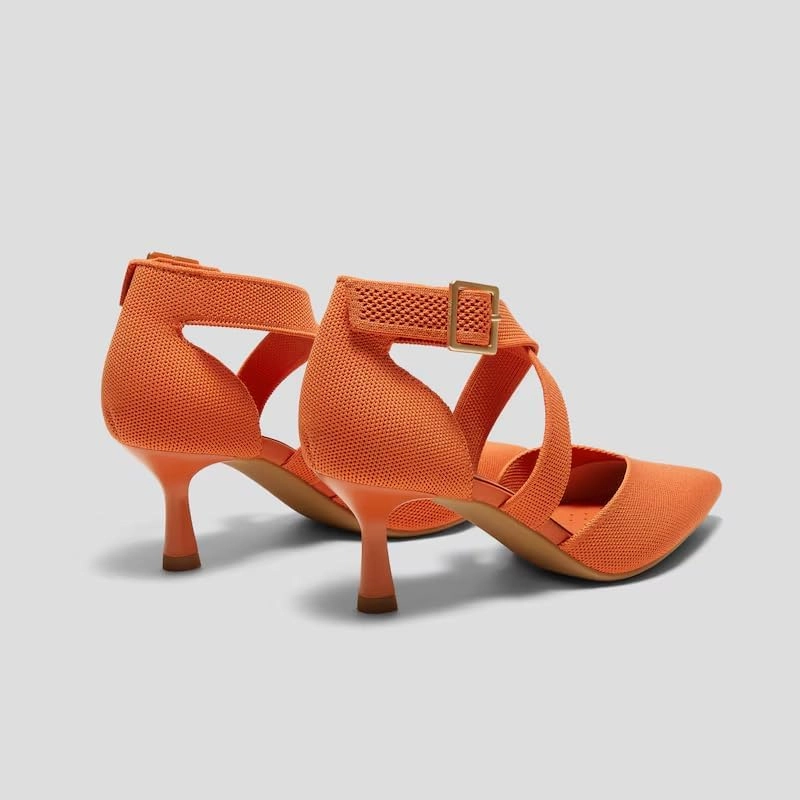 VIVAIA Anabelle Pointed-Toe Cross-Strap Stilettos