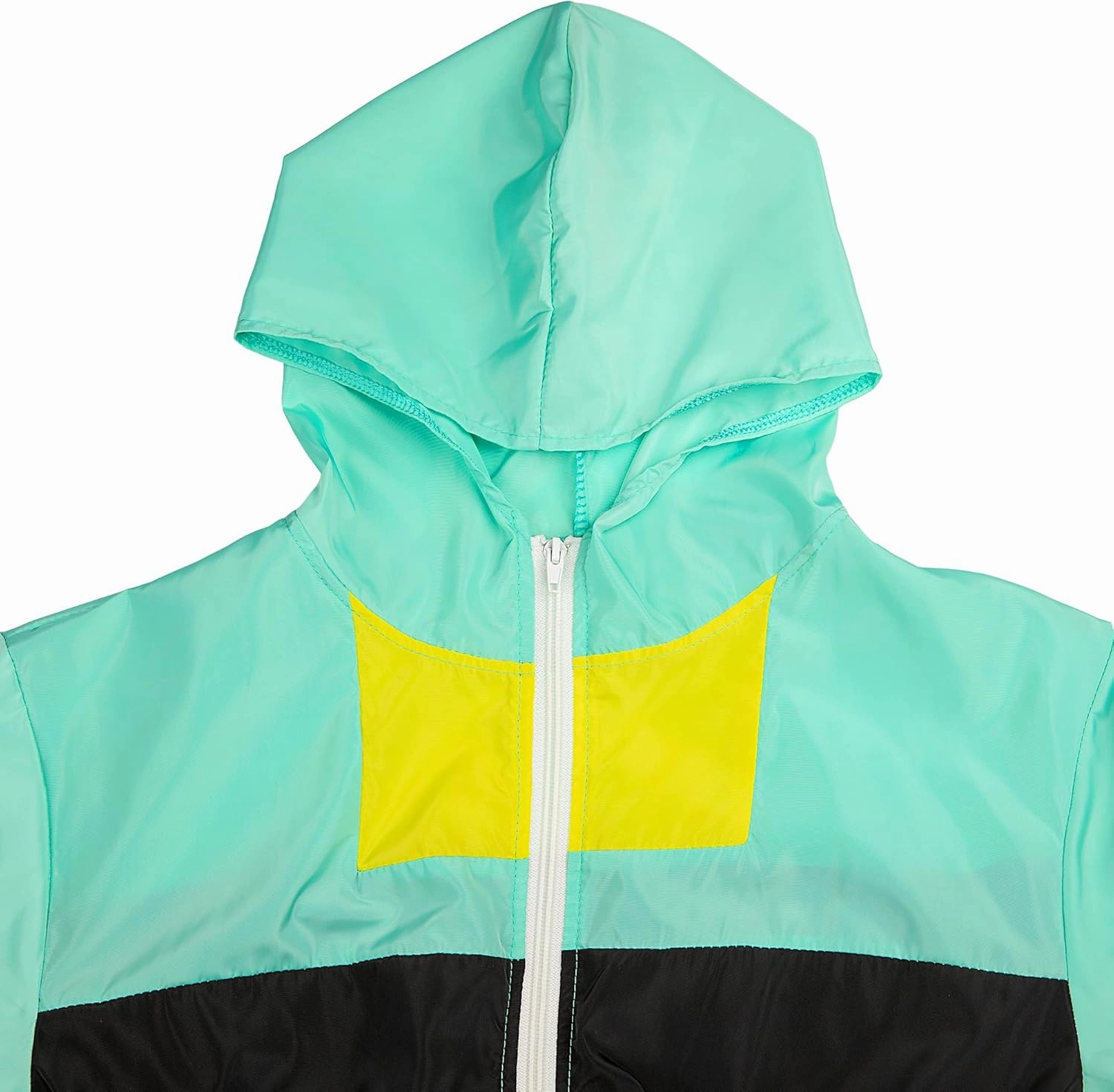 VOIKERDR Women Colorblock One Piece Outfits Set High Waist Pants Long Sleeve Zipper Front Windbreaker Jumpsuit