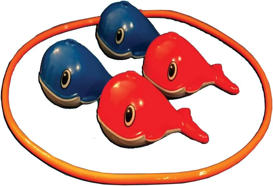 Water Sports Whale Darts - Pool Diving Toys - Swimming Pool Accessories for Kids, Colors May Vary