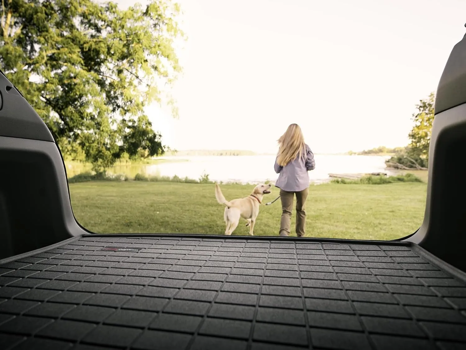 WeatherTech Cargo Trunk Liner for Hyundai Santa Fe - Behind 2nd Row (411415) Tan