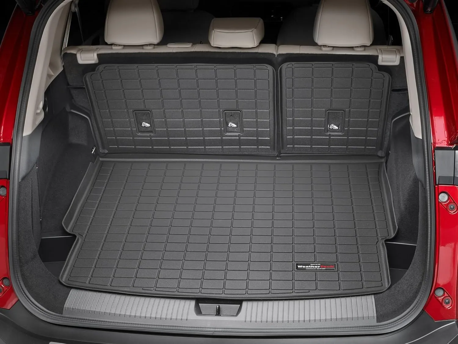 WeatherTech Cargo Trunk Liner for Nissan Rogue - Behind 2nd Row SeatBack (401405) Black