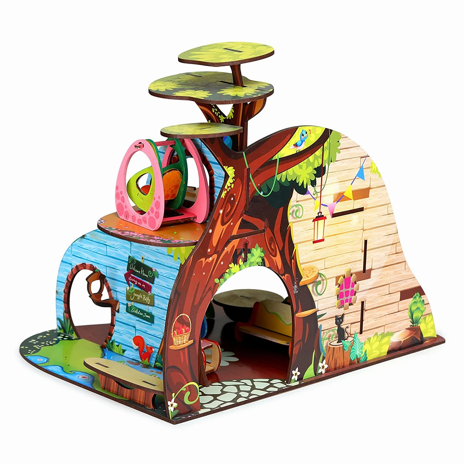 Webby Tree Troopers A Forest Hideout All Side Play Doll House