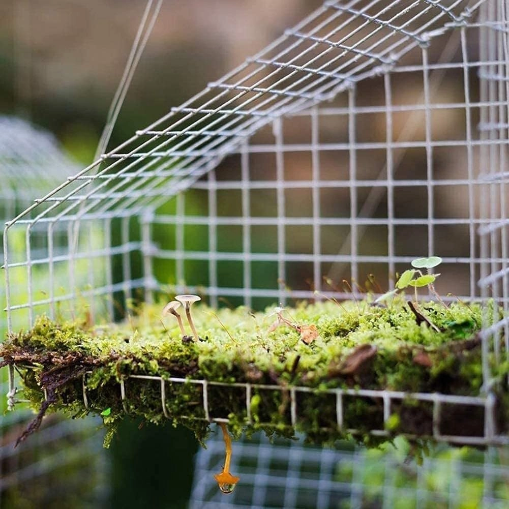 Welded Wire Mesh, Stainless Steel Garden Fencing Roll, 15x15mm Mesh Hole, Anti-Rust Poultry & Snake Fencing, Easy to Cut with Cable Ties(0.9 * 46M)