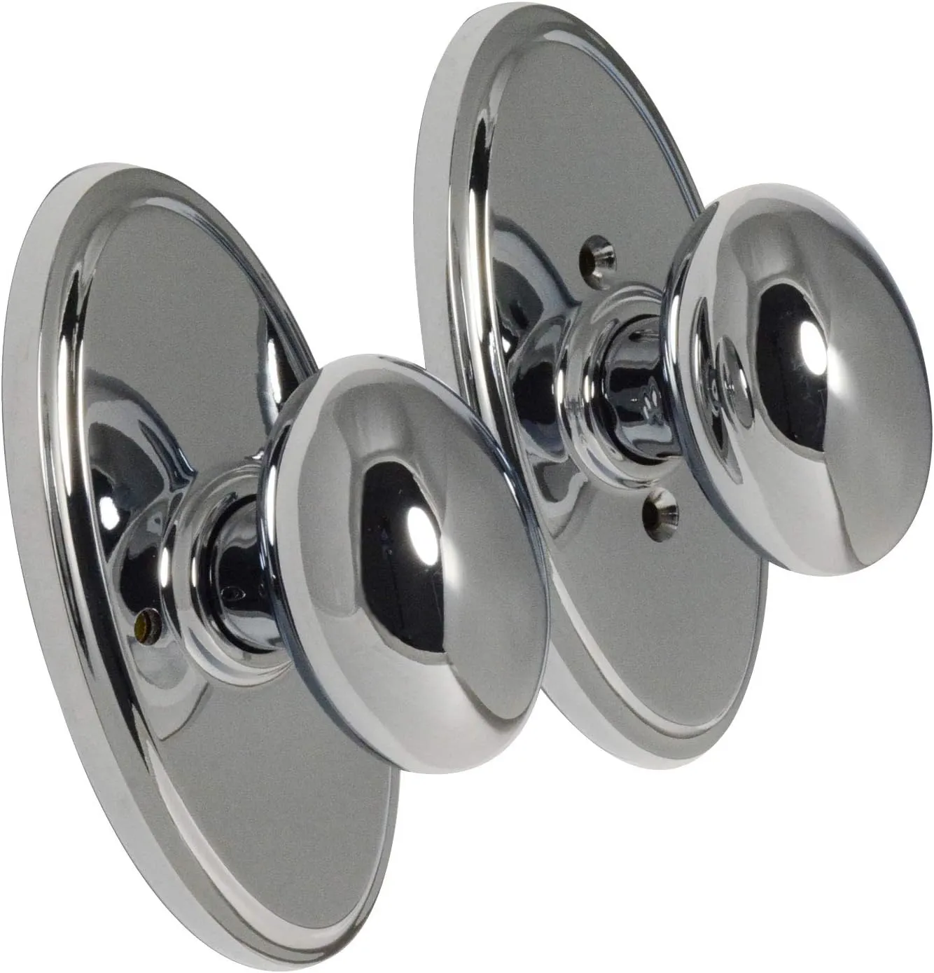 Weslock Bed/Bath Julienne Knob Set - Elegance Collection - 02710J6J6SL20 - Bright Chrome
