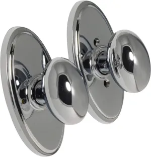 Weslock Bed/Bath Julienne Knob Set - Elegance Collection - 02710J6J6SL20 - Bright Chrome