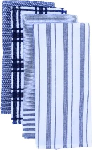 Williams-Sonoma Absorbent Kitchen Towels Multi-Pack, Set of 4 (Bright Blue)