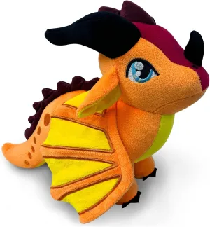 Wings Dragon Plush Stuffed Animal Plushies Toys Cute Fire Dragon Stuffy for Kids Boys Girls for Aged 3 (Red)