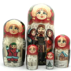 Winter Village Story Stacking Set