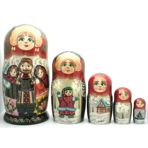 Winter Village Story Stacking Set