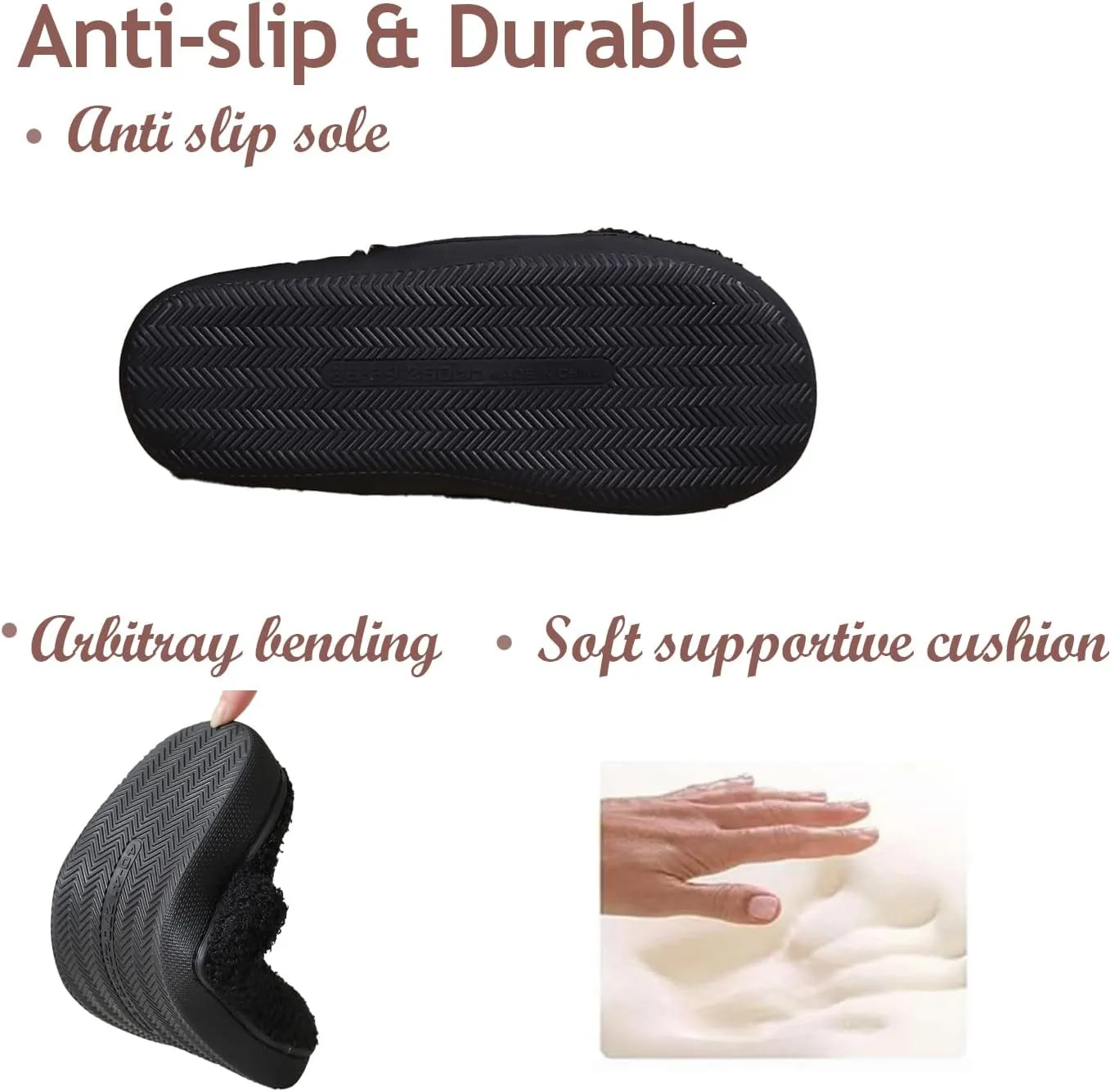 Women Men Home Slippers Romantic Valentine's Day Couple Love Pattern Fluzzy Plush Warm Slippers Anti Slip House Slippers Indoor Shoes