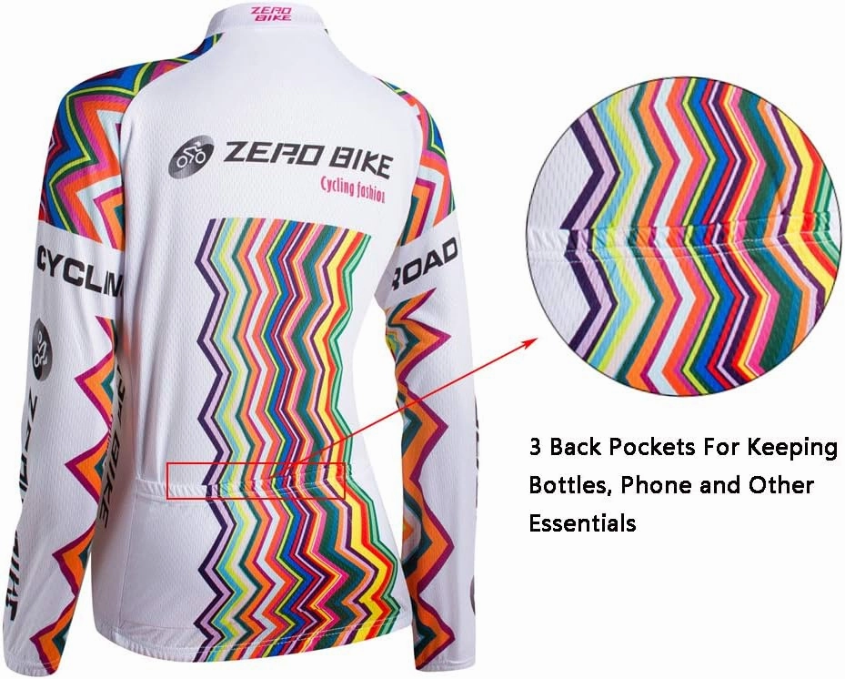 Women's Breathable Long Sleeve Cycling Suit 3D Gel Padded Bicycle Cloting Pants Set UV Protective