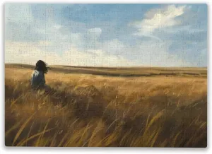 Wooden Puzzle 500 Pieces Grassland for Players Who Like to Challenge The Difficult and Unlock More Complex Patterns in Hd