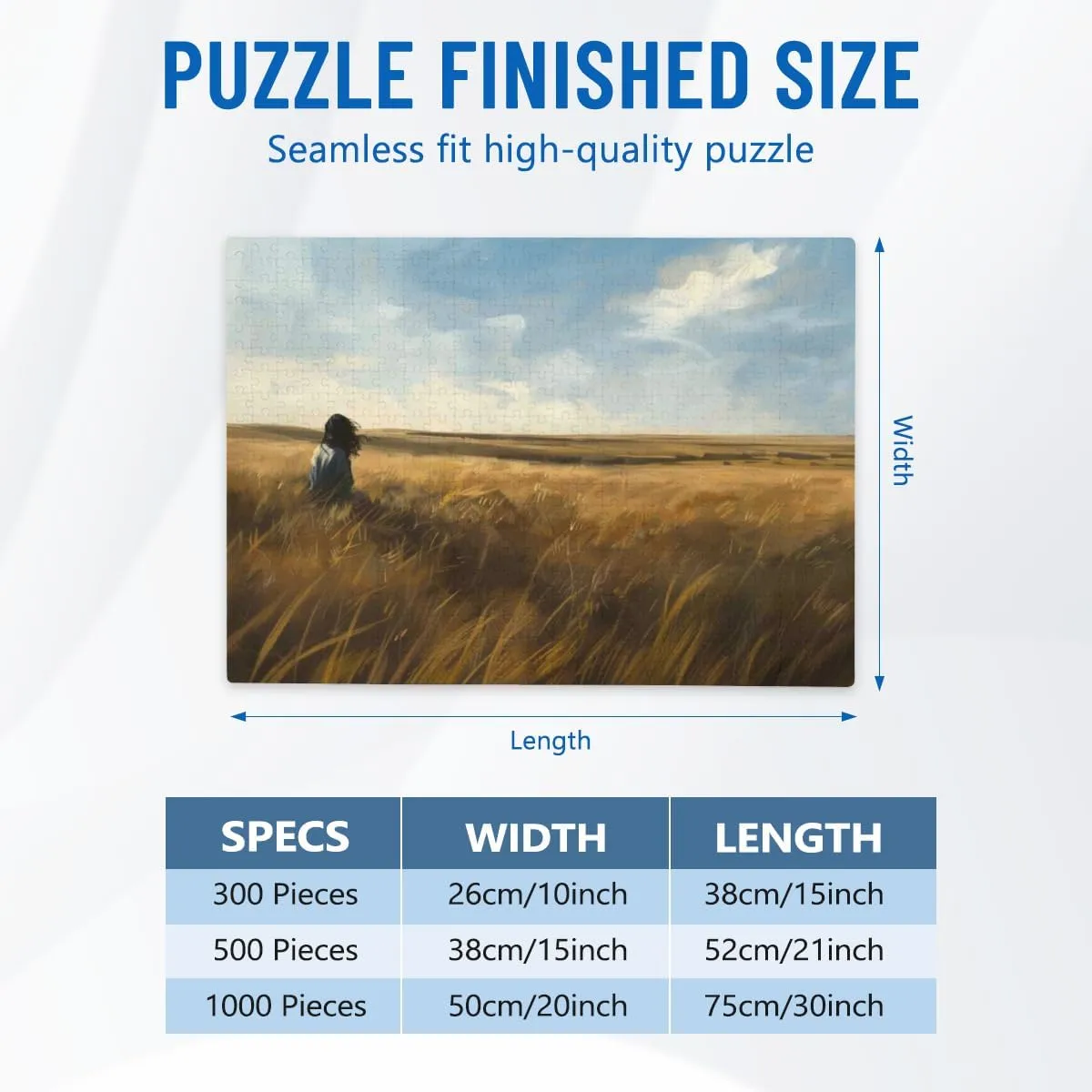 Wooden Puzzle 500 Pieces Grassland for Players Who Like to Challenge The Difficult and Unlock More Complex Patterns in Hd