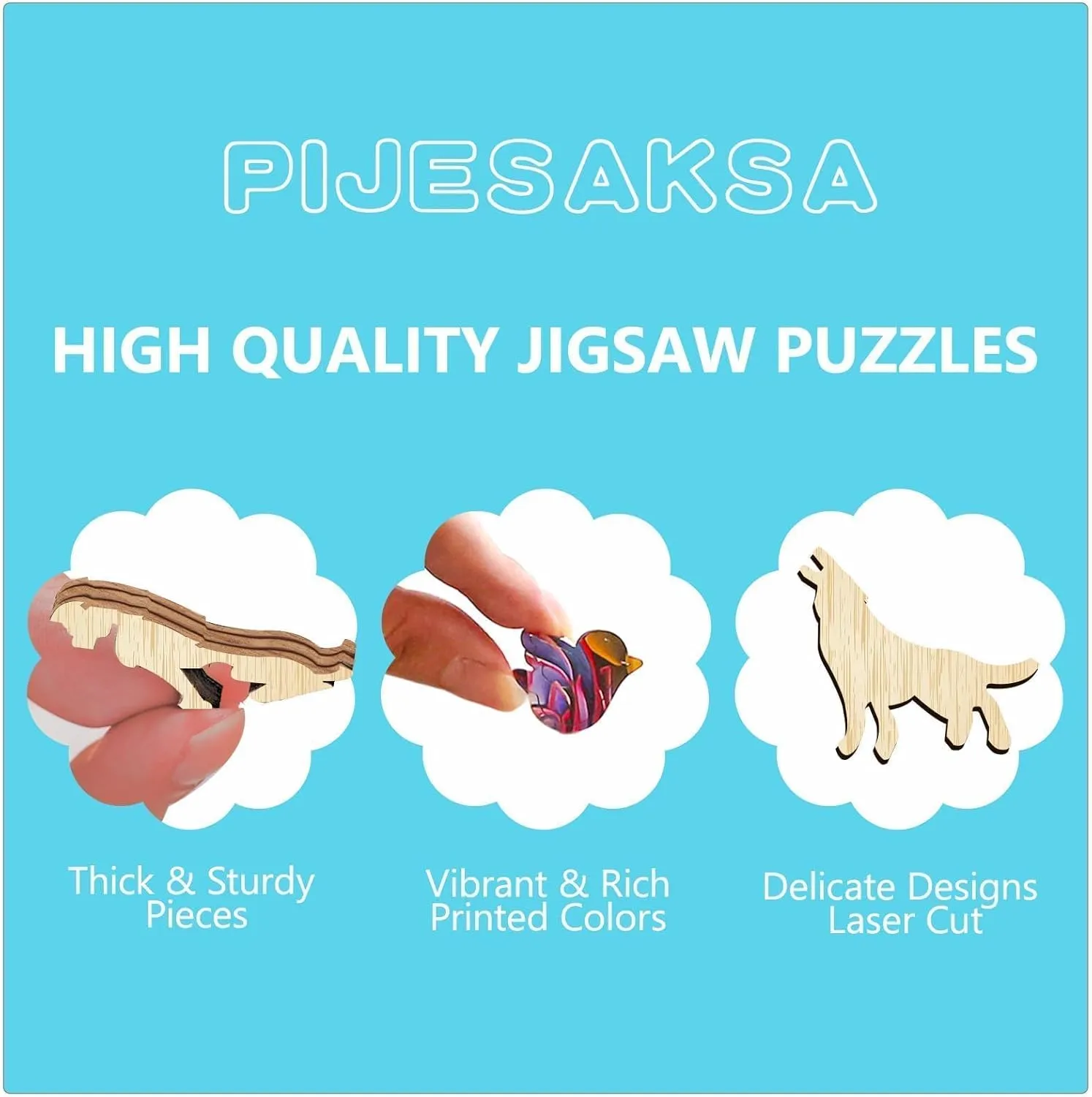 Wooden Puzzles for Adults - Embossed Owl Puzzle, Unique Shape Wooden Jigsaw Puzzle for Adults, Wood Puzzles Adult, Good Gift Idea for Family, Wall Art Home Decor (S-8.5 * 8in -100 Pieces)
