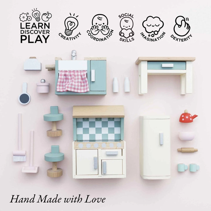 Wooden Dolls house Kitchen Furniture