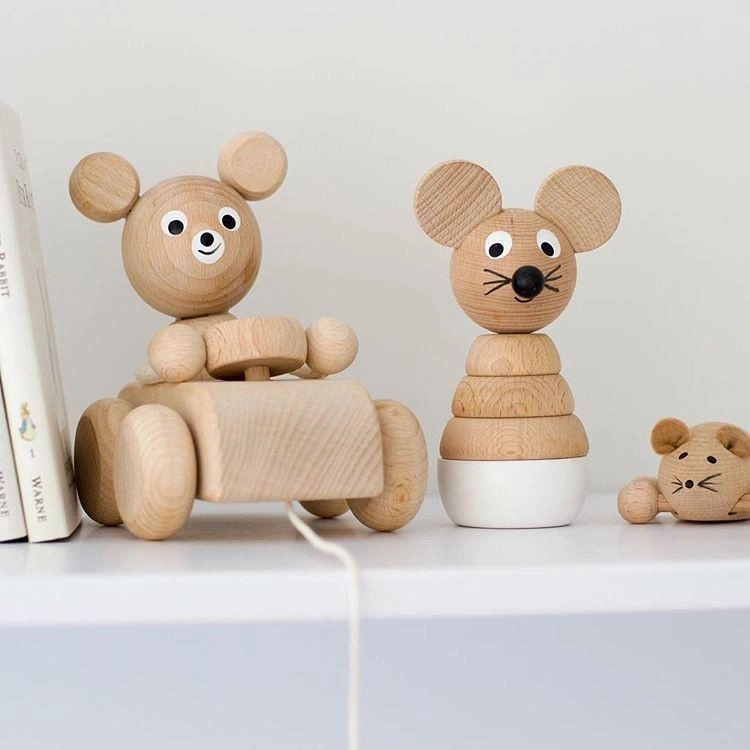 Wooden Mouse Stacking Puzzle - Hobbs