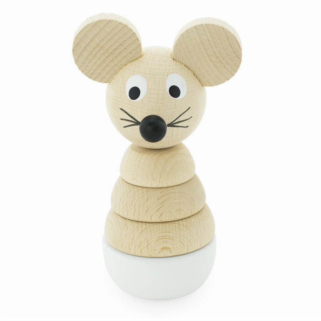 Wooden Mouse Stacking Puzzle - Hobbs