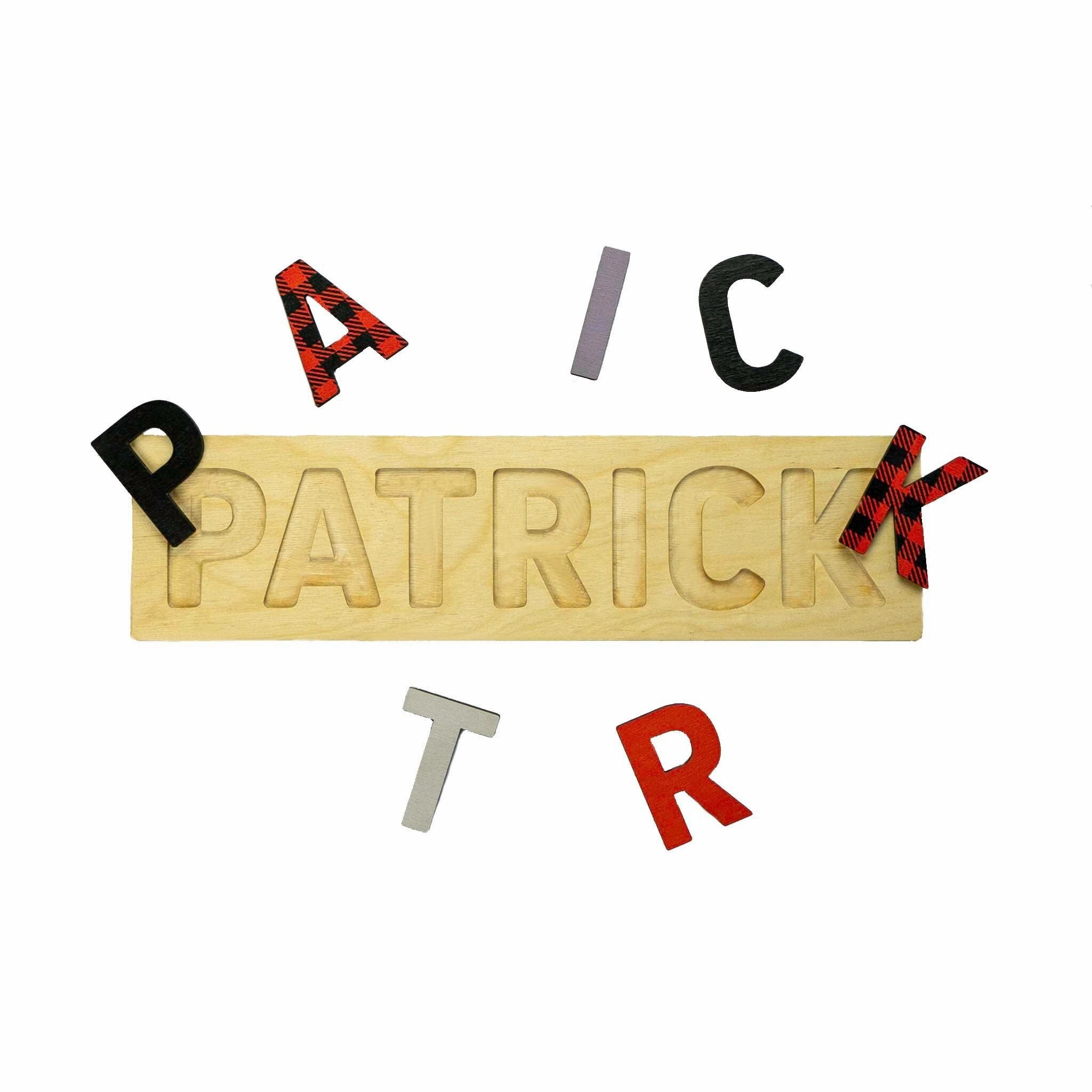 Wooden Name Puzzle, Montessori Puzzle
