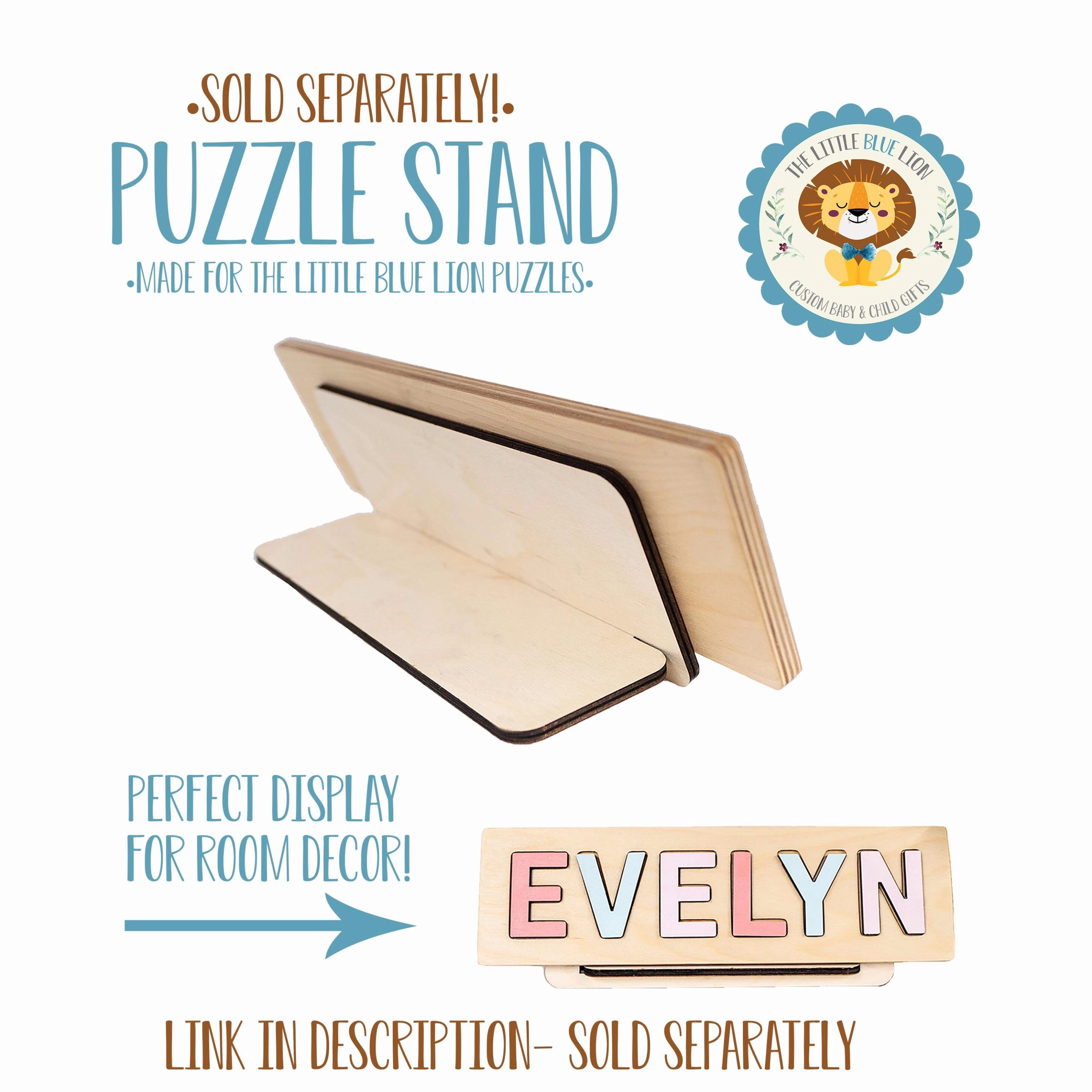 Wooden Name Puzzle, Montessori Puzzle