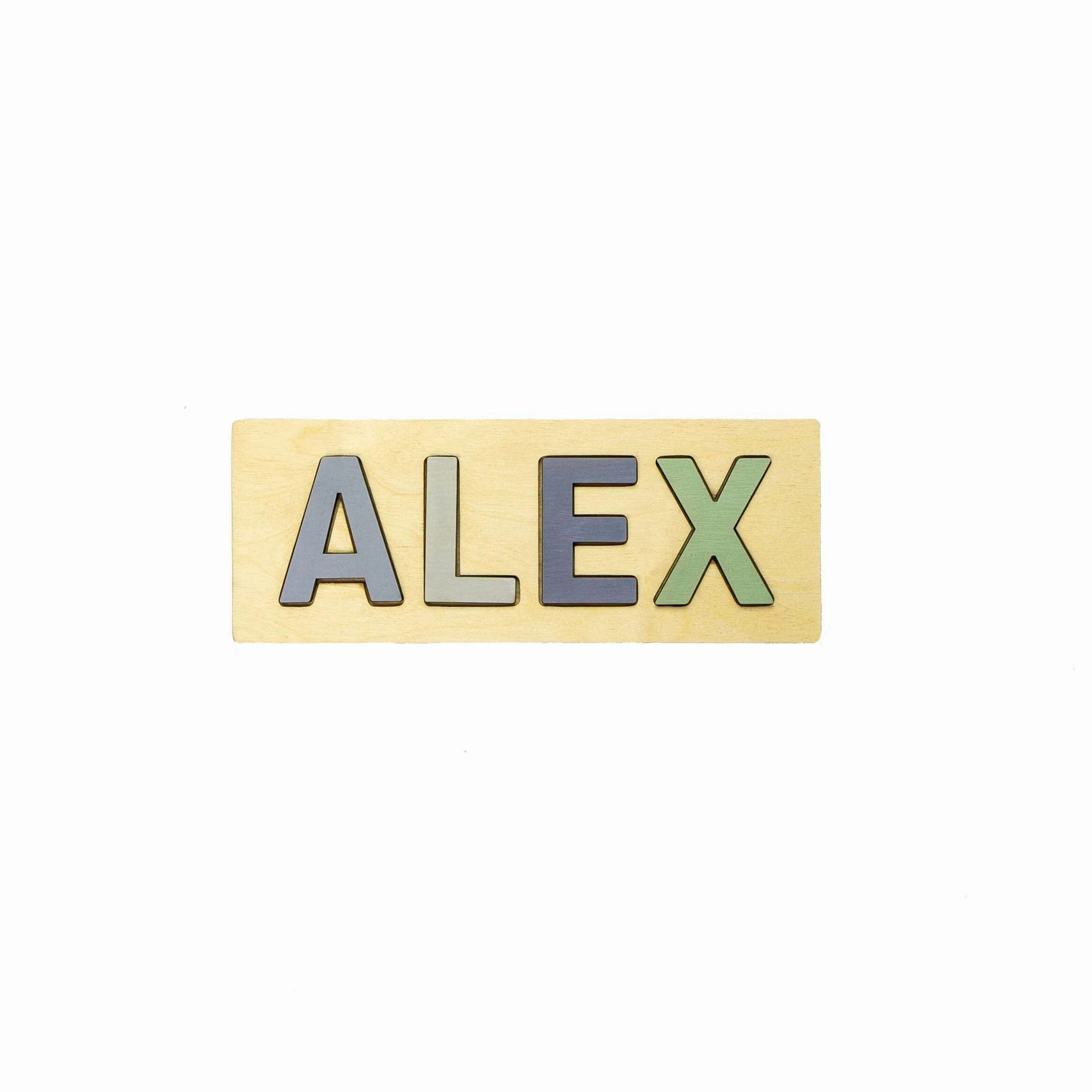 Wooden Name Puzzle, Montessori Puzzle