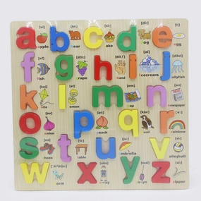 Wooden Puzzle Words Large - Multi Color