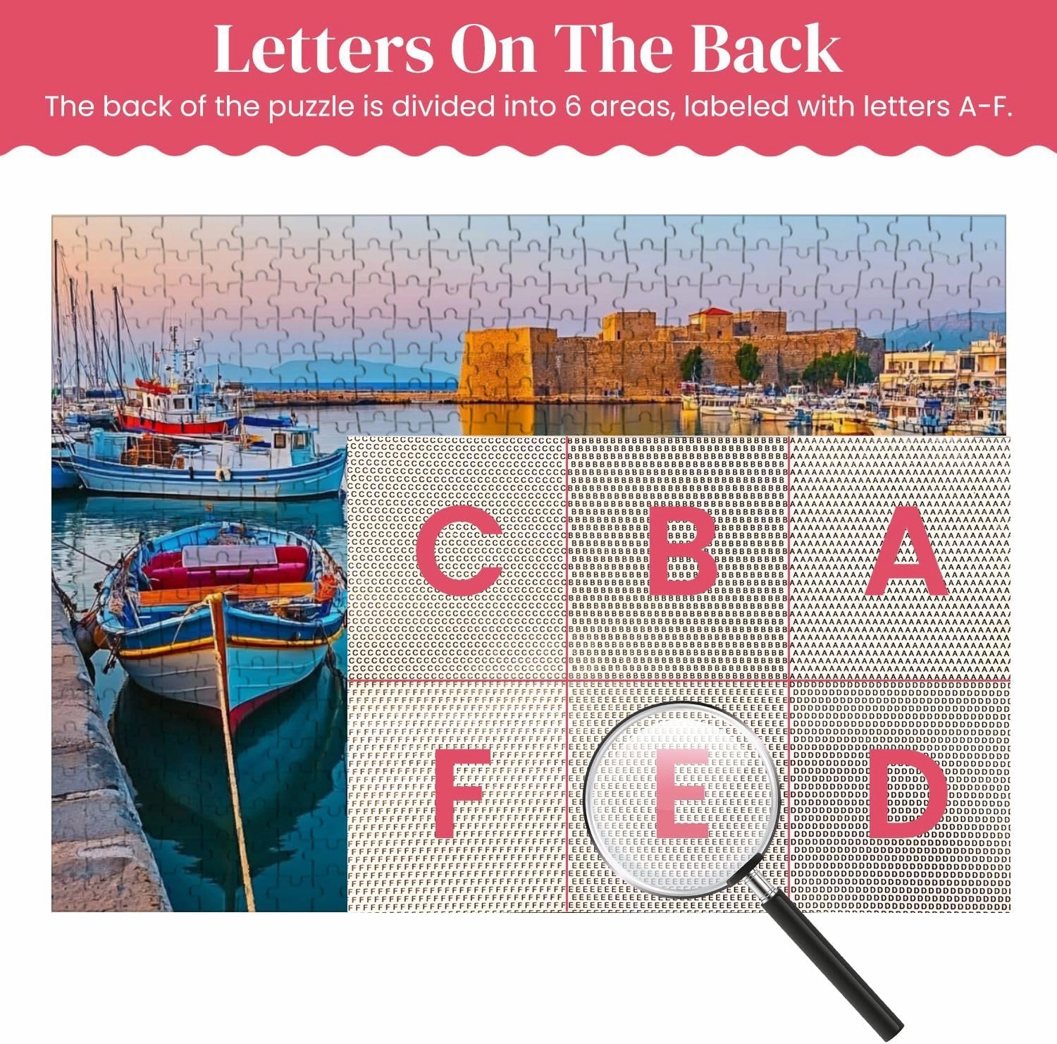 Wooden Puzzles Fishing Boats Harbour Heraklion Jigsaw Puzzles for Adults 500 Pieces Impossible Puzzle Challenging Puzzle Educational Toys Decompression Game