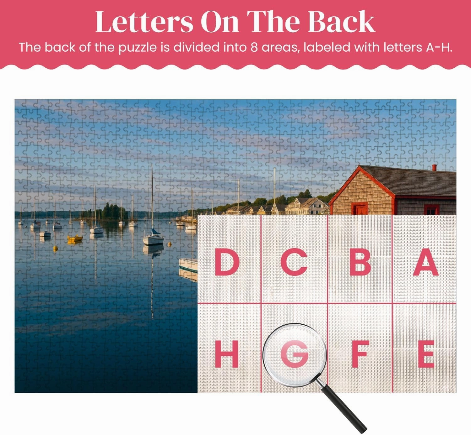 Wooden Puzzles Harbor Rustic Fishing pier Maine Fishing Village Jigsaw Puzzles for Adults 1000 Pieces Impossible Puzzle Challenging Puzzle Educational Toys Decompression Game