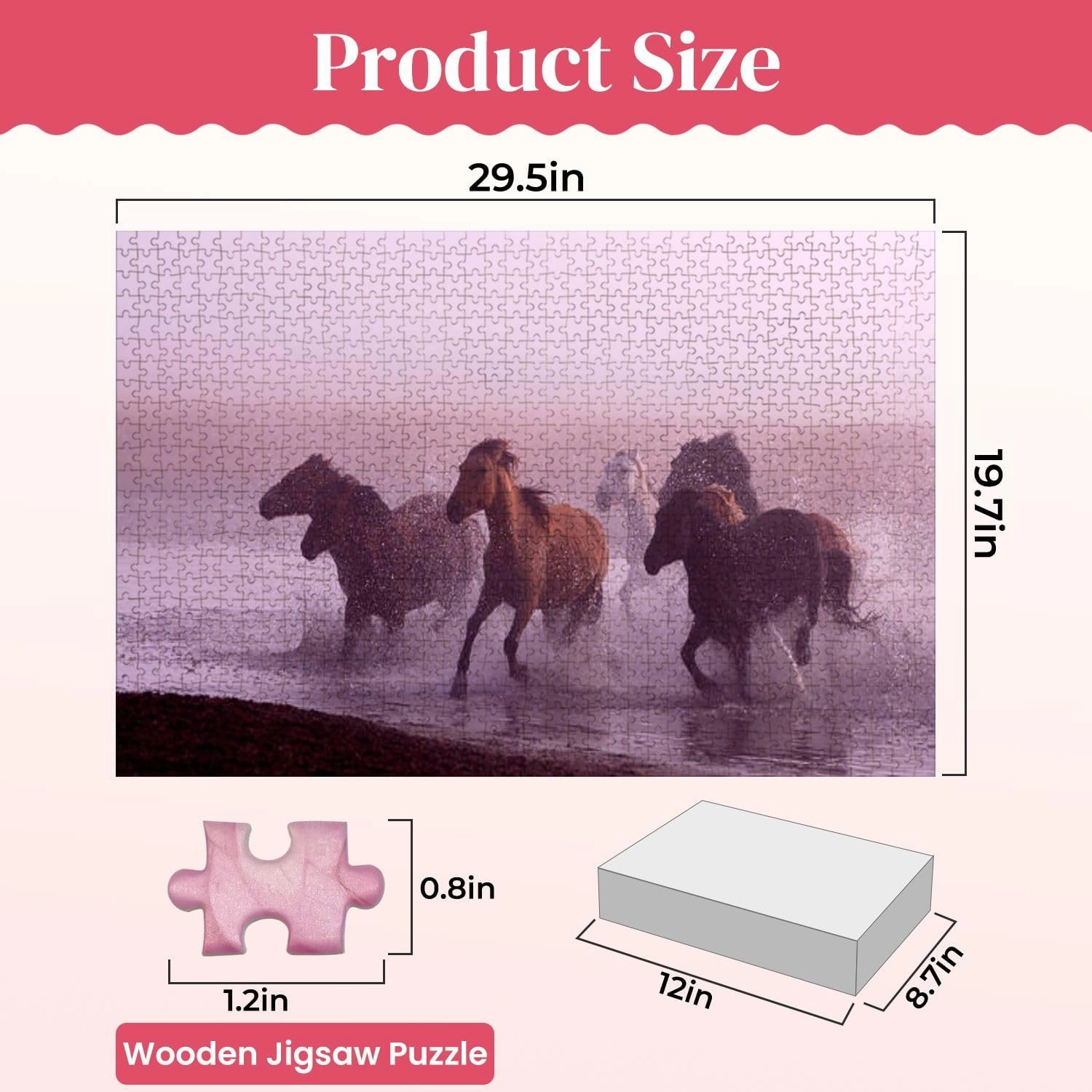 Wooden Puzzles Morning Ulan Integration Grassland Jigsaw Puzzles for Adults 1000 Pieces Impossible Puzzle Challenging Puzzle Educational Toys Decompression Game