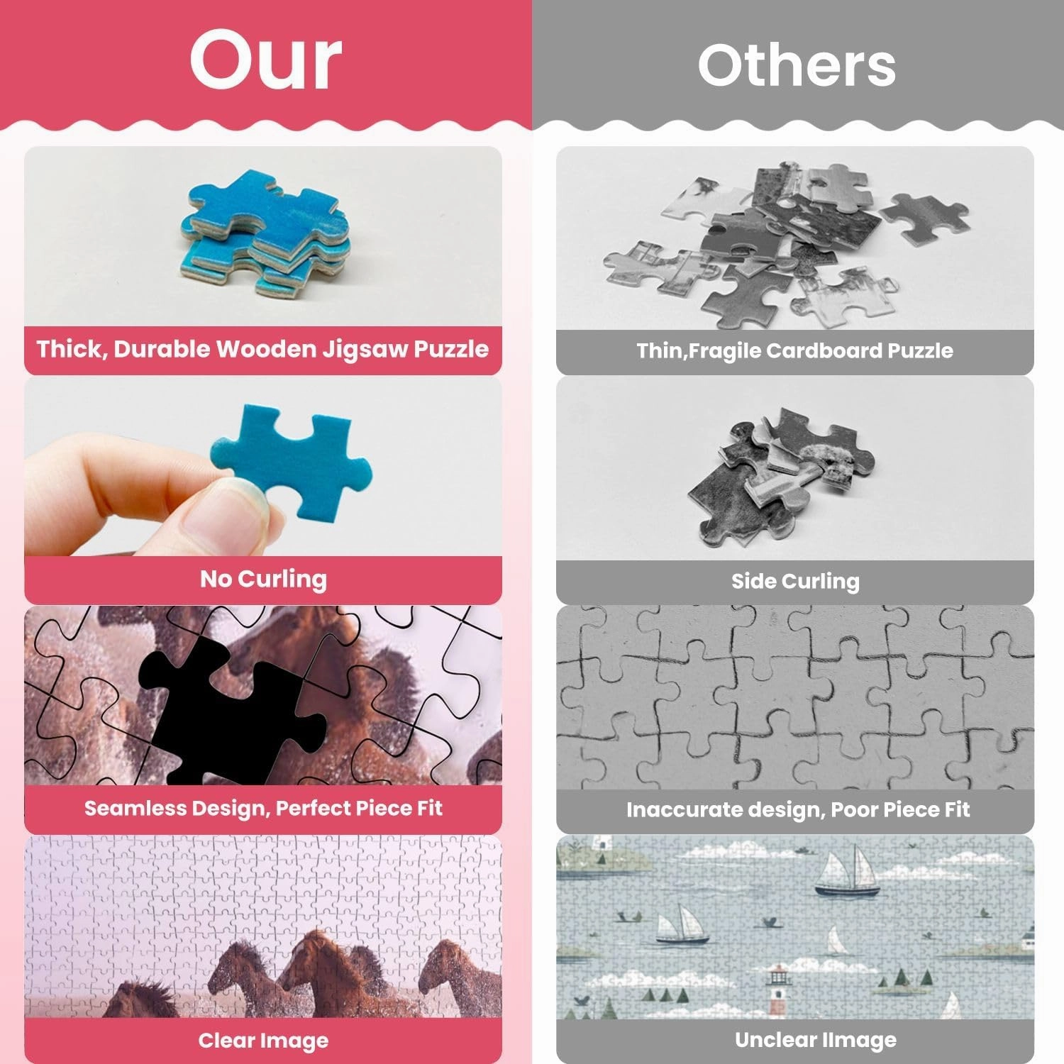 Wooden Puzzles Morning Ulan Integration Grassland Jigsaw Puzzles for Adults 500 Pieces Impossible Puzzle Challenging Puzzle Educational Toys Decompression Game