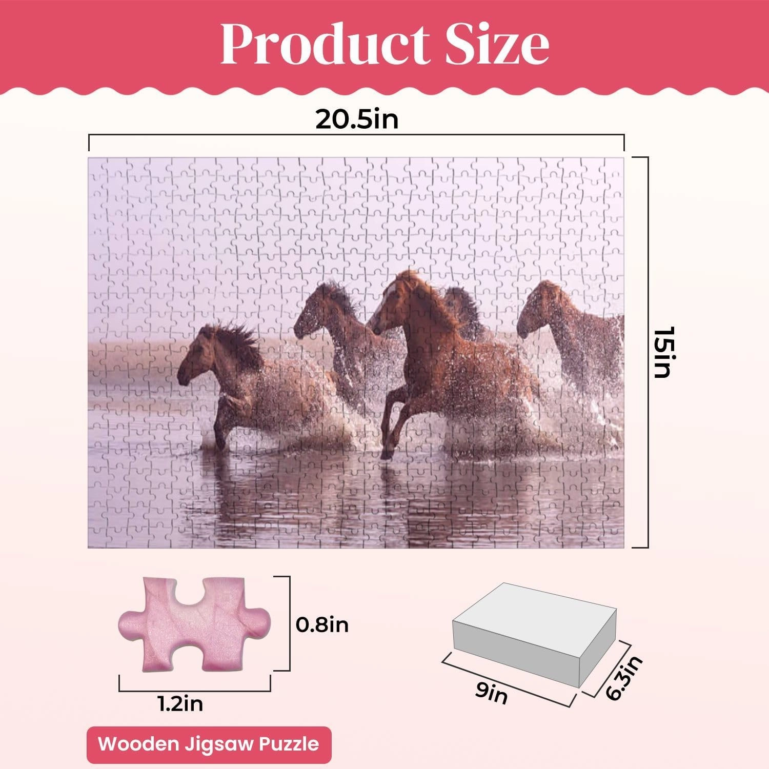 Wooden Puzzles Morning Ulan Integration Grassland Jigsaw Puzzles for Adults 500 Pieces Impossible Puzzle Challenging Puzzle Educational Toys Decompression Game