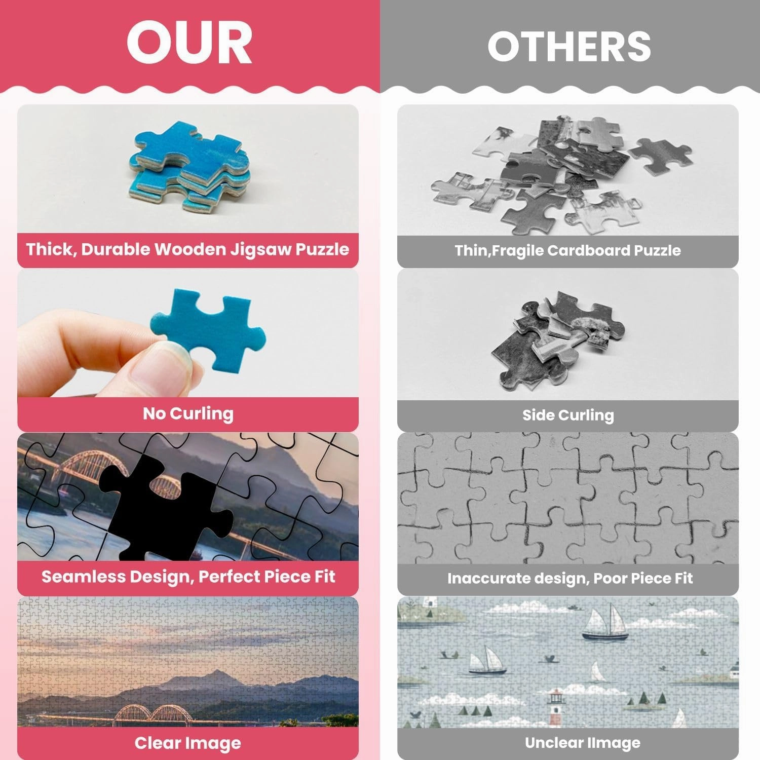 Wooden Puzzles Panama Canal Waterway Jigsaw Puzzles for Adults 1000 Pieces Impossible Puzzle Challenging Puzzle Educational Toys Decompression Game