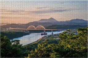 Wooden Puzzles Panama Canal Waterway Jigsaw Puzzles for Adults 1000 Pieces Impossible Puzzle Challenging Puzzle Educational Toys Decompression Game