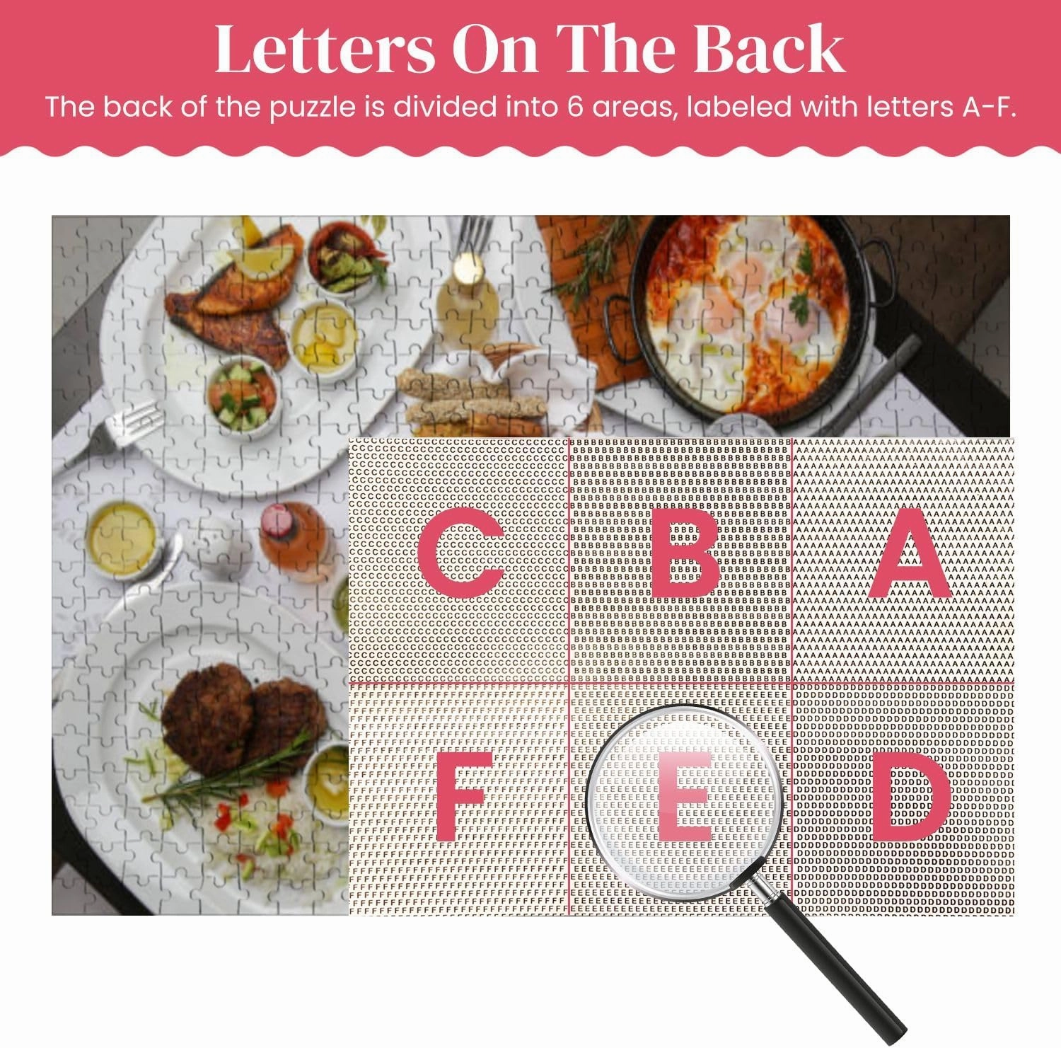 Wooden Puzzles Various Mediterranean Dishes Wines Served Restaurant Table Jigsaw Puzzles for Adults 500 Pieces Impossible Puzzle Challenging Puzzle Educational Toys Decompression Game