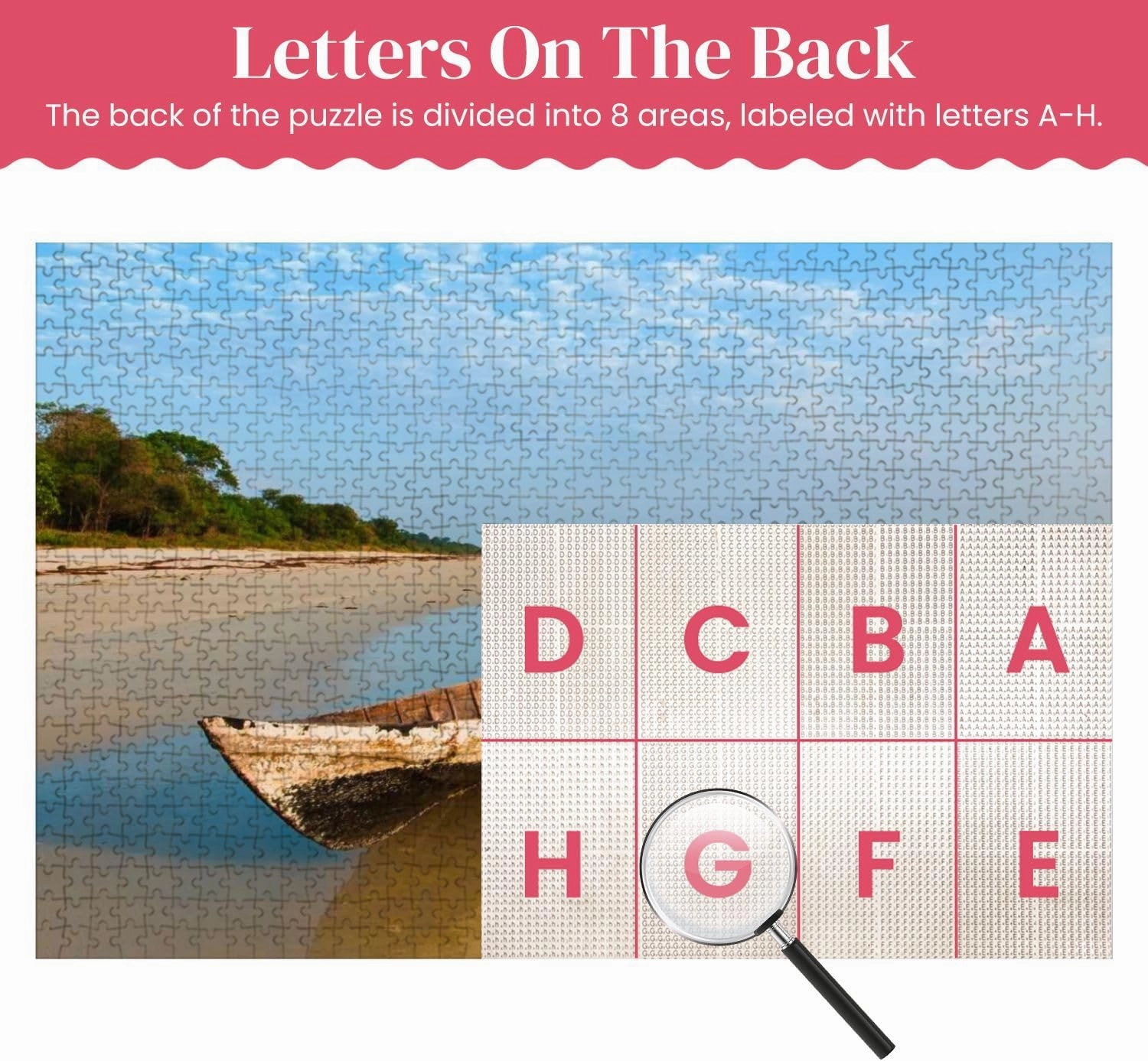 Wooden Puzzles View Traditional Fishing Canoe Beach Island Jigsaw Puzzles for Adults 1000 Pieces Impossible Puzzle Challenging Puzzle Educational Toys Decompression Game