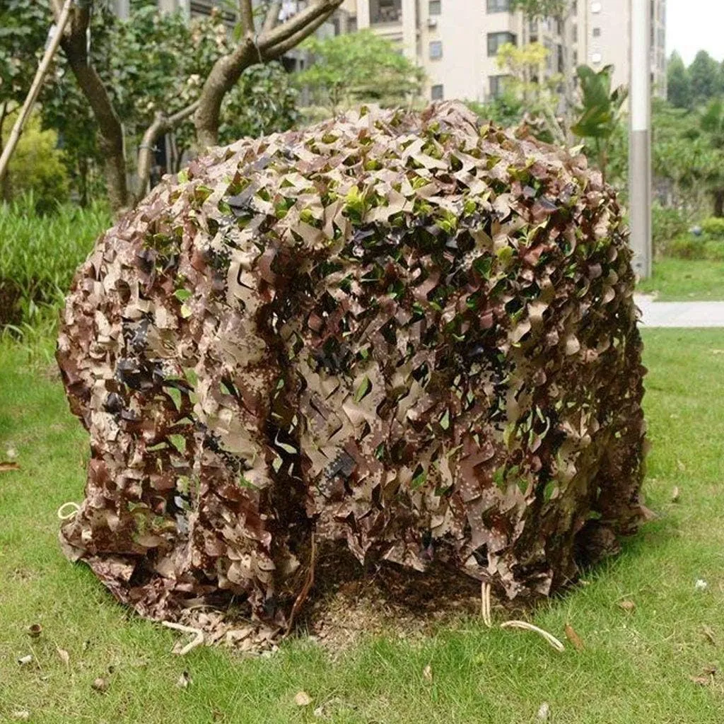 Woodland Camouflage Netting, Desert Camo Netting Blinds UV Resistant Shade Military Sunscreen Nets for Camping Hunting Shooting Blinds Hide Party Decorations