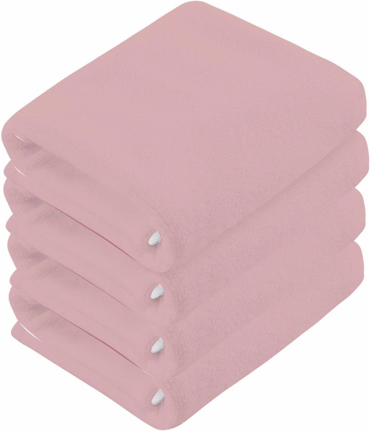 xigua Plain Bright Pink Solid Color Washcloths Towels, Highly Absorbent and Soft Cotton Face Cloths, 6 Pack Quick Dry Wash Cloths - 12 X 12 Inches