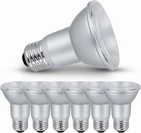 Xtricity LED PAR20 Dimmable Flood Light Bulb, 7 Watt (50W Equivalent), 500 Lumens, 5000K Daylight, 120V, Indoor/Outdoor, Energy Star Certified, UL Listed (6 Pack)