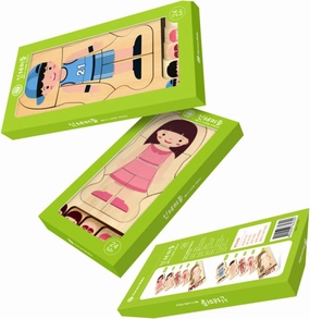 Yardwe 1pc Wooden Body Structure Puzzle for Educational Fun Puzzle for Years Enhances Hand Eye Coordination and Logical Thinking for Parent Interaction