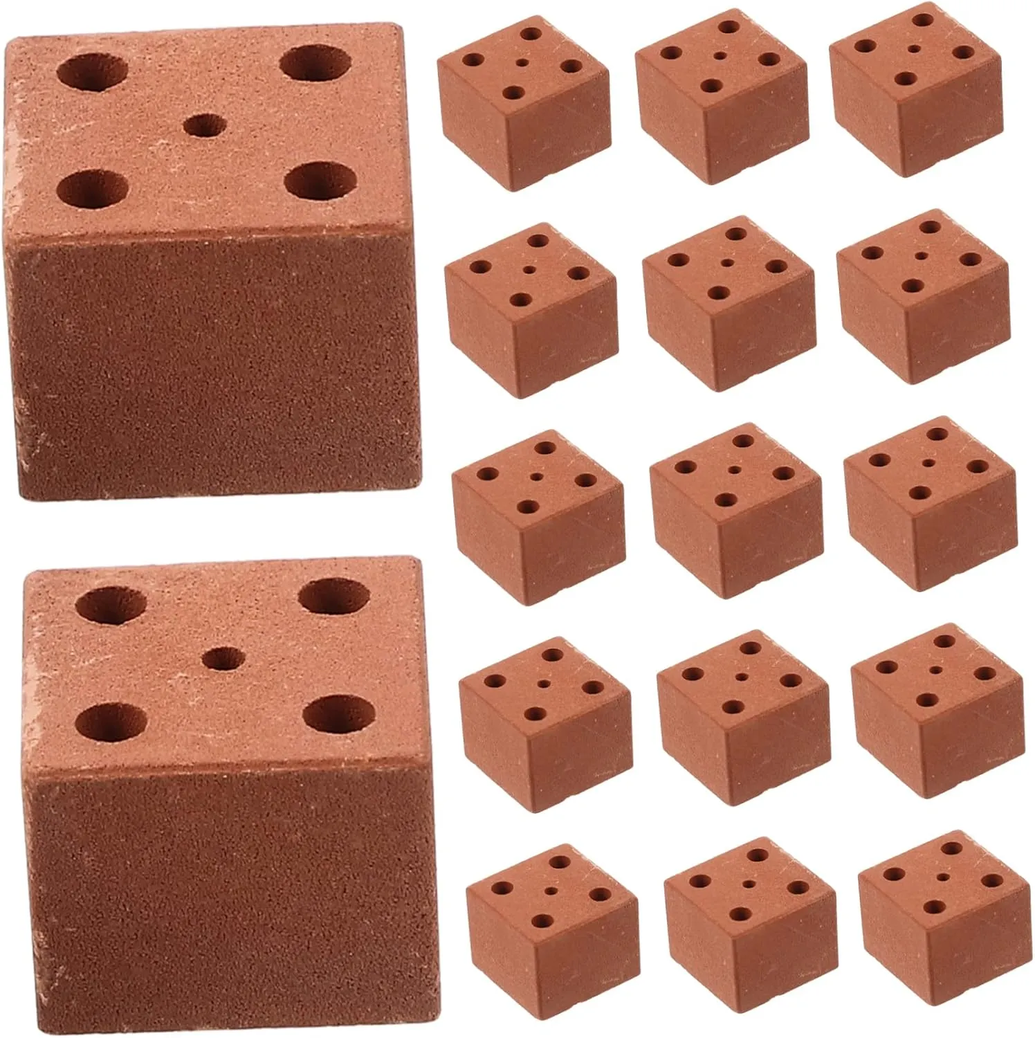 YARNOW 2sets 20pcs Miniature Brick Simulation Bricks for DIY Landscaping Projects for Fairy Garden Walls and Model Train Layouts Creative Building Accessories 20pcs*2