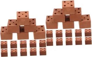 YARNOW 2sets 20pcs Miniature Brick Simulation Bricks for DIY Landscaping Projects for Fairy Garden Walls and Model Train Layouts Creative Building Accessories 20pcs*2