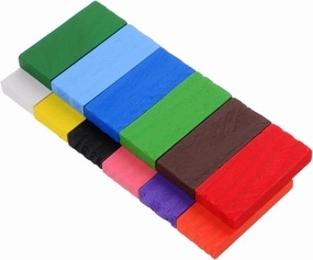 YARNOW 1 Set Colorful Wooden Domino Rainbow Building Blocks for Family Parties and Outdoor Games Engaging Portable Dominoes for Boys