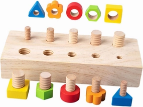 YARNOW 1Set Educational Shape Sorter for Recognition Puzzle for Color and Shape Matching Fine Motor Skill Development Safe for Home and Kindergarten Play