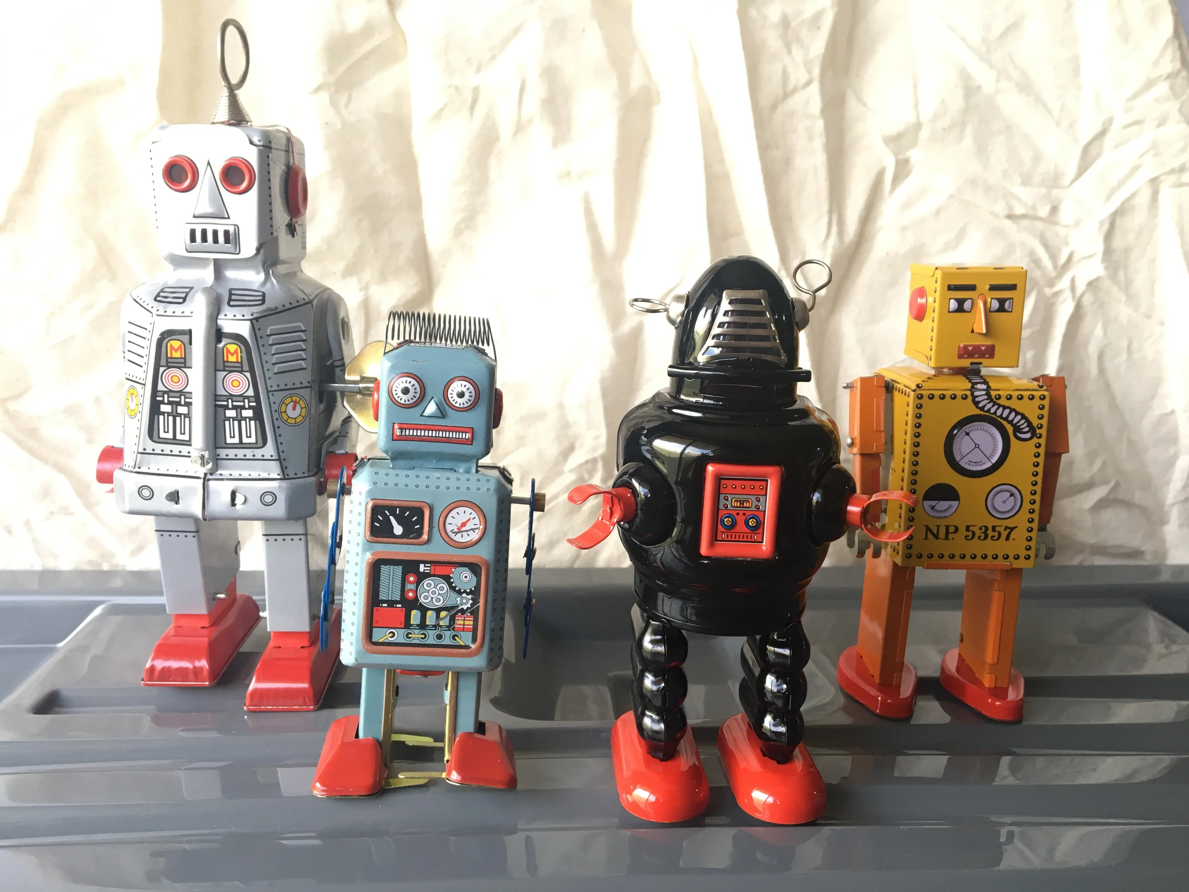 Yellow Vintage Robot