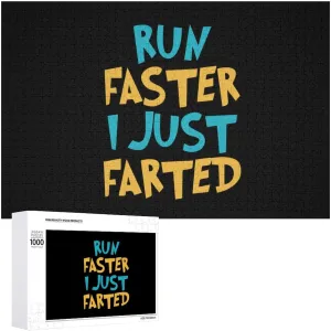 Yepp I Just Farted Funny Wooden Jigsaw Puzzles for Adult with Box Home Living Room Decor Artwork