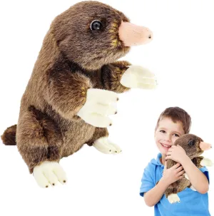 ZHONGXIN MADE Mole Plush Toy - Realistic Mole Stuffed Animals, Lifelike Standing Mole Animals Stuffed Toys Birthday Gifts for Kids, 7.9Inches