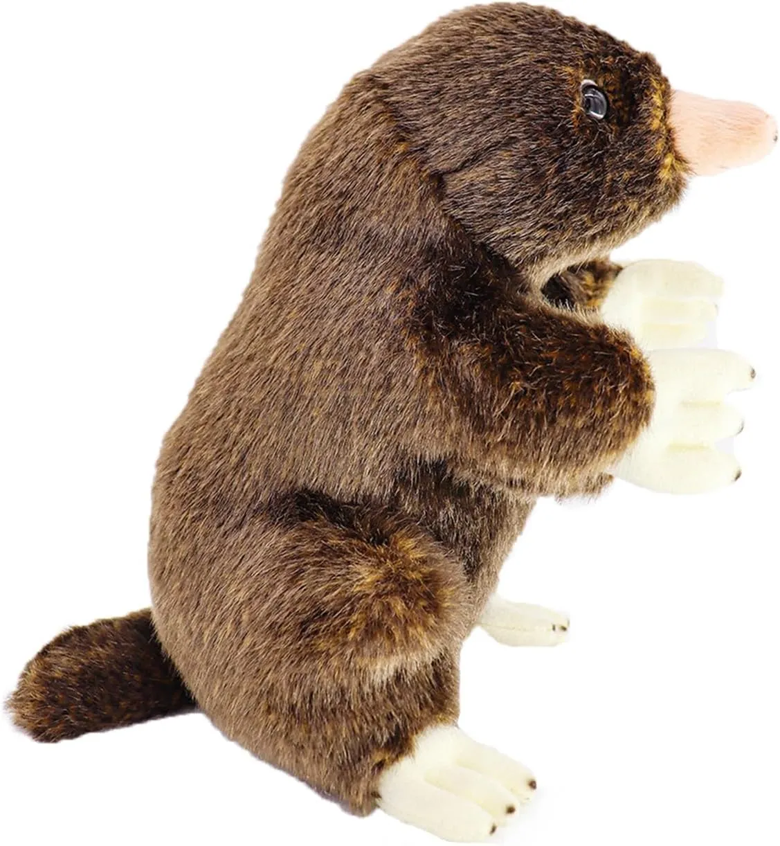 ZHONGXIN MADE Mole Plush Toy - Realistic Mole Stuffed Animals, Lifelike Standing Mole Animals Stuffed Toys Birthday Gifts for Kids, 7.9Inches