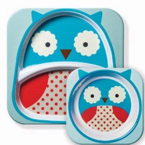 Zoo Tabletop Melamine Set Owl